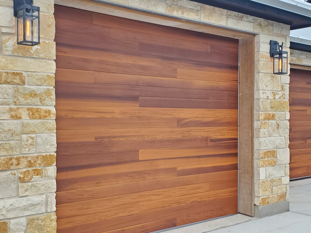 wood garage door
