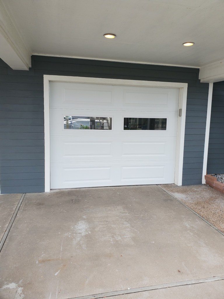 two light garage door